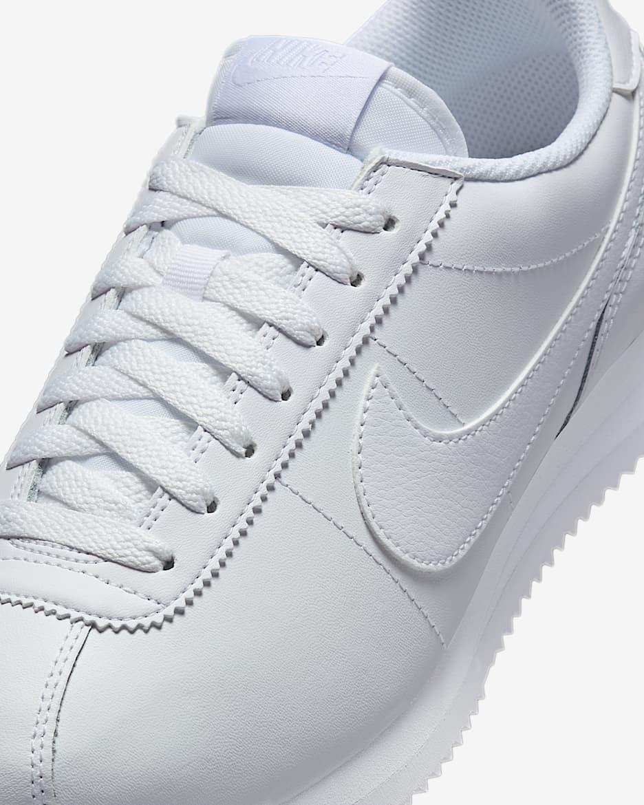 Nike cortez leather femme blanche deals